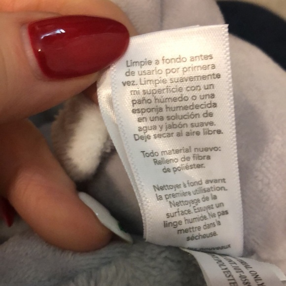 Carters Lovey Security Blanket Elephant Gray Satin Trim Toy 2016 Plush Baby - Picture 8 of 10